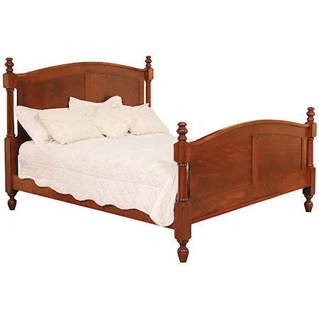 King Pedestal Bed W/ 60" Storage Drawer on Each Side